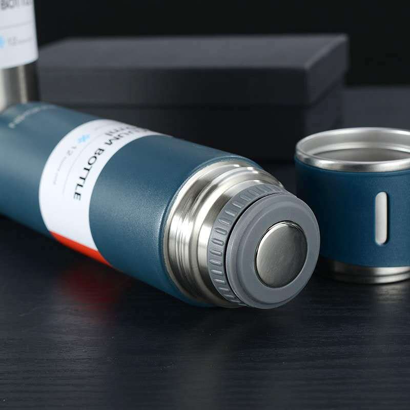 Vibonanza | RVS Thermoskan Met Beker Deksel