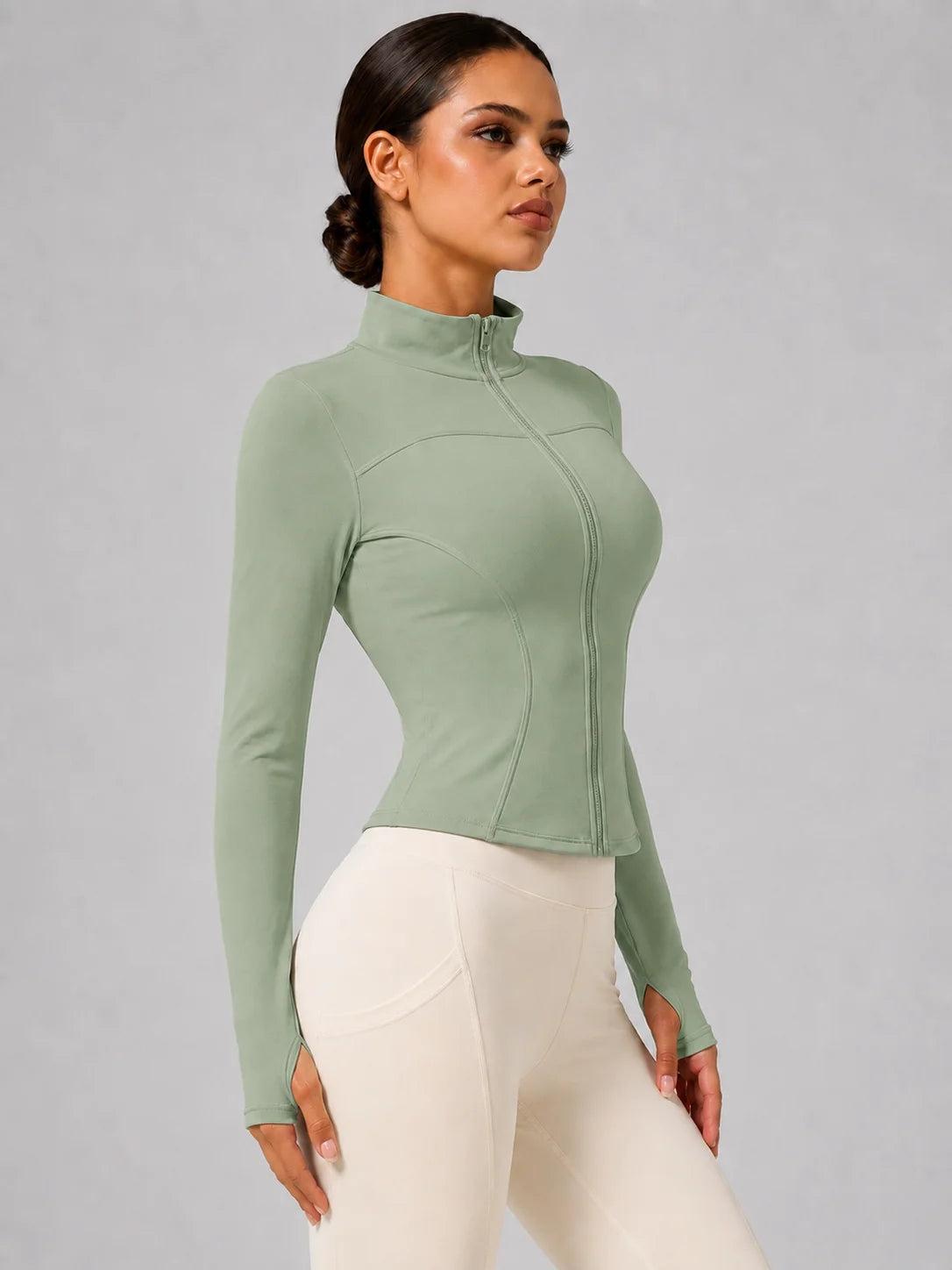 Vibonanza | Sportvest met Opstaande Kraag en Ritssluiting