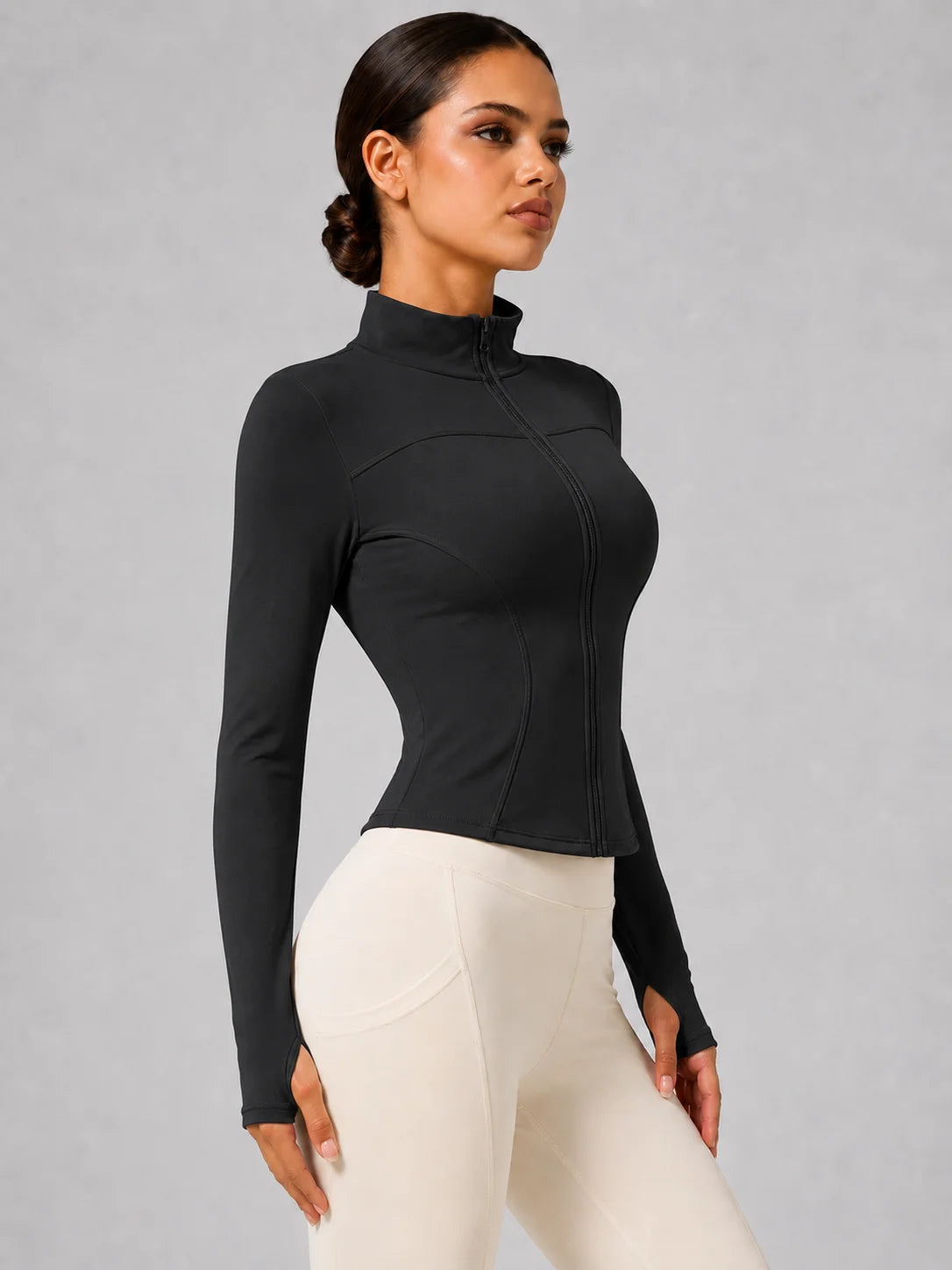 Vibonanza | Sportvest met Opstaande Kraag en Ritssluiting
