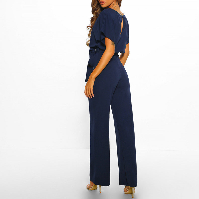 Vibonanza | Elegante Jumpsuit Korte Mouw