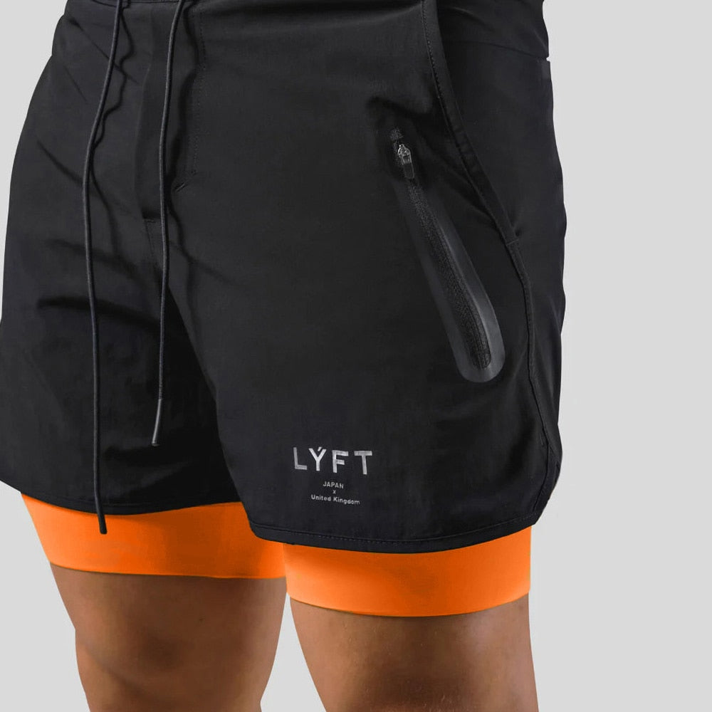 Vibonanza | 2-in-1 Sportshorts Heren met Compressievoering