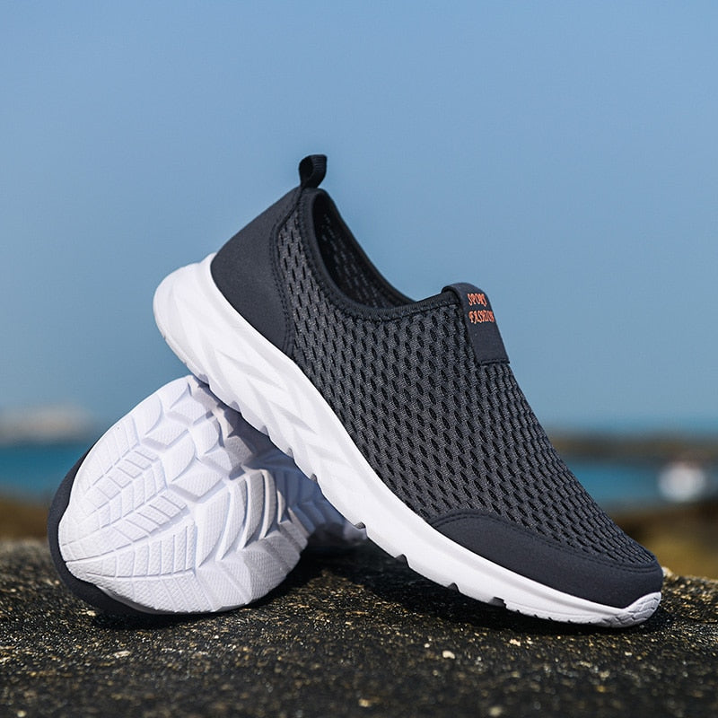 Vibonanza | Uniseks Zwarte Slip-On Sportschoenen