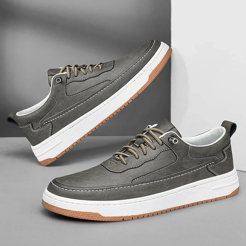Vibonanza | Leren Sneakers met Rubberen Zool