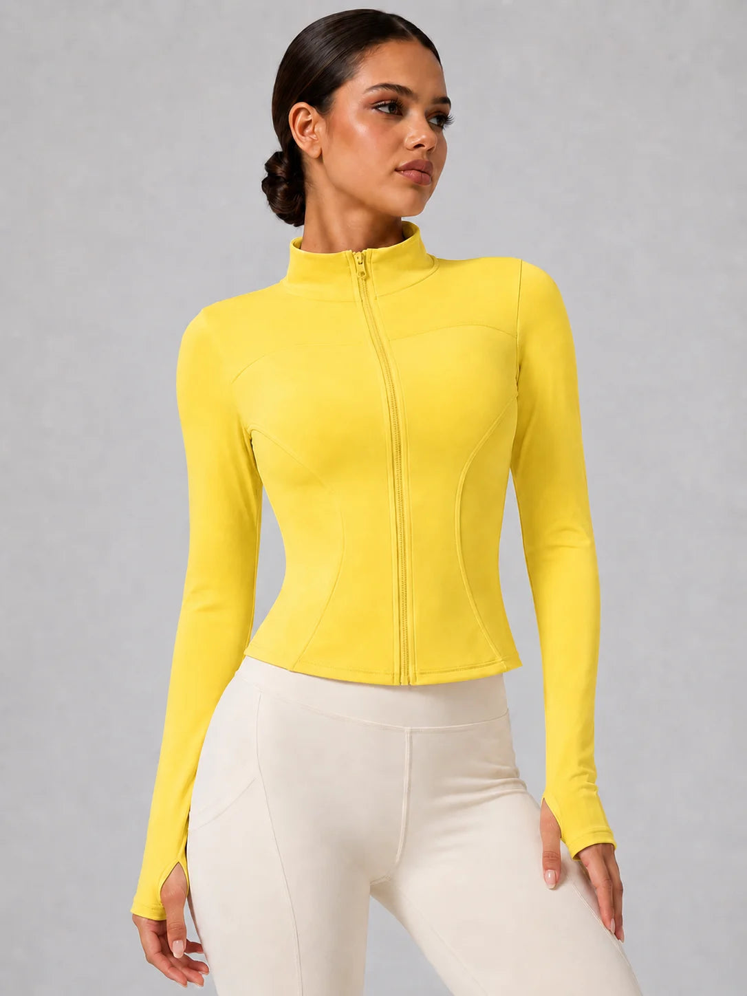 Vibonanza | Sportvest met Opstaande Kraag en Ritssluiting
