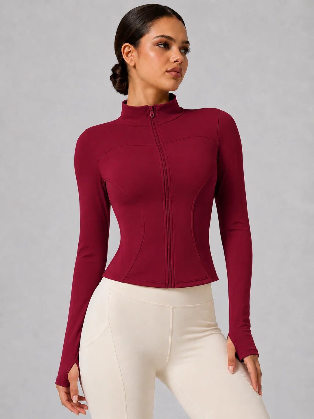 Vibonanza | Sportvest met Opstaande Kraag en Ritssluiting