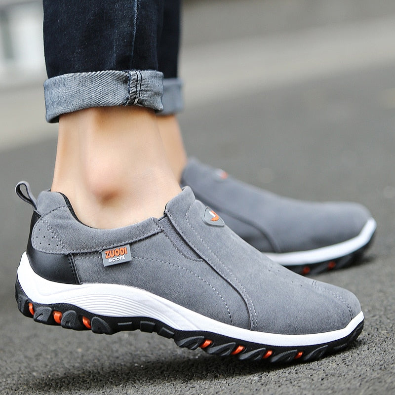 Vibonanza | Heren Suède Instapschoenen Anti-Slip Zool