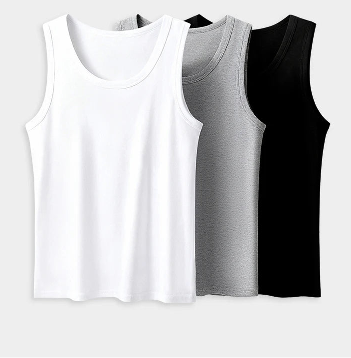Heren Tanktop – Comfortabele Mouwloze Basic | 1 of 3 stuks