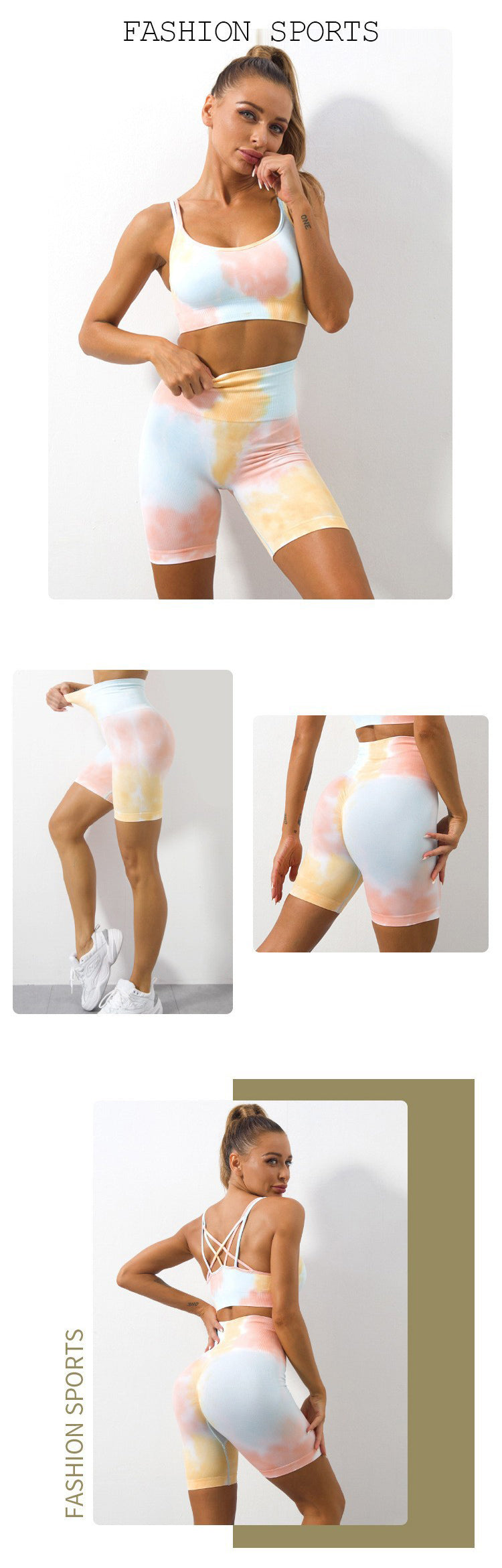 Vibonanza | Dames Tie-Dye Workout Set