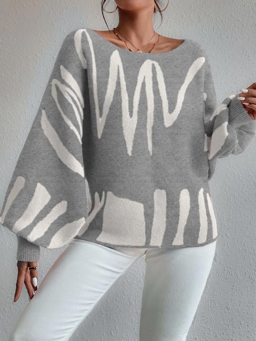 Vibonanza | Oversized Damestrui met Abstracte Print