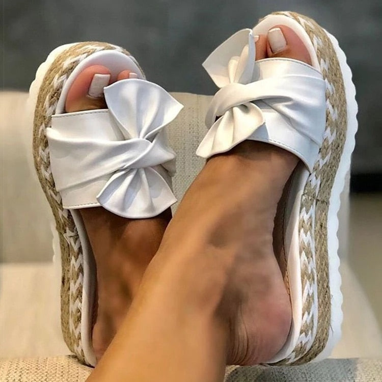 Vibonanza | Dames Zomerse Espadrilles met Strik