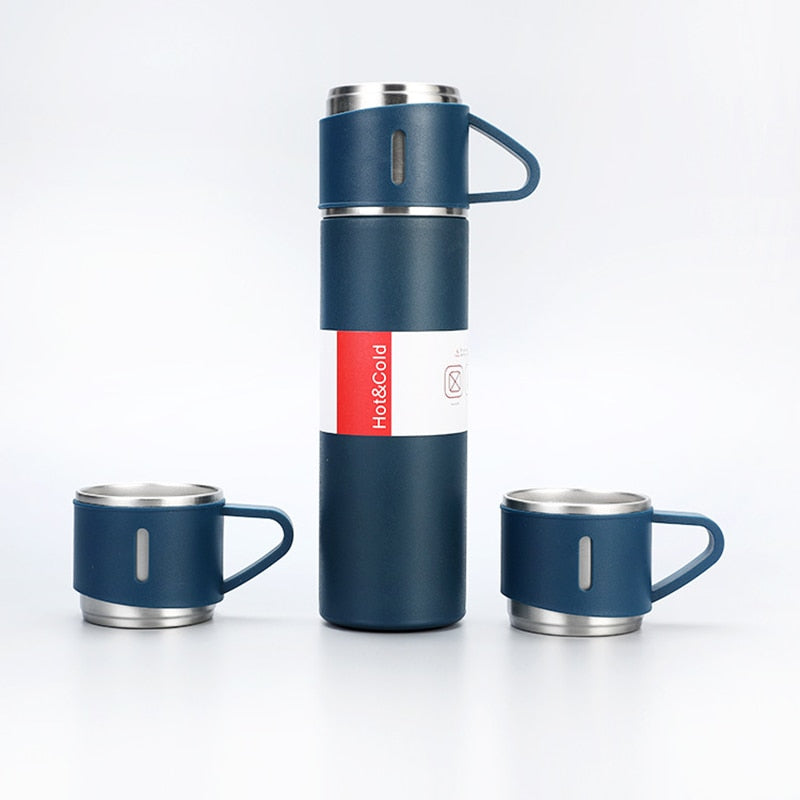 Vibonanza | RVS Thermoskan Met Beker Deksel