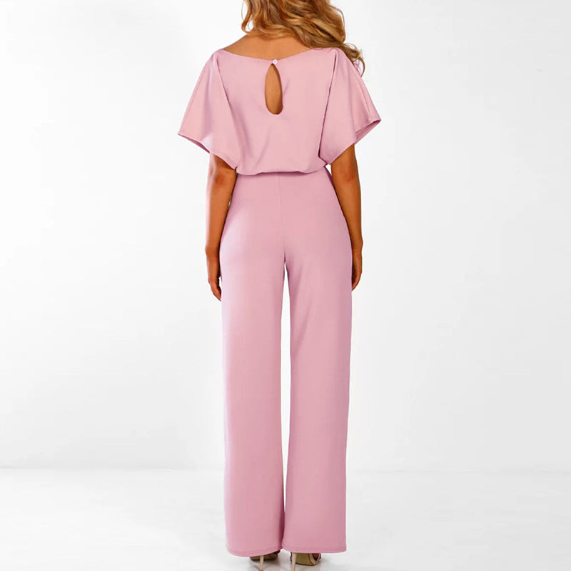 Vibonanza | Elegante Jumpsuit Korte Mouw
