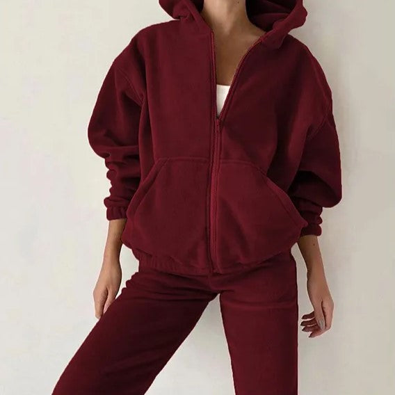 Vibonanza | Dames Velours Trainingspak Hoodie en Jogger