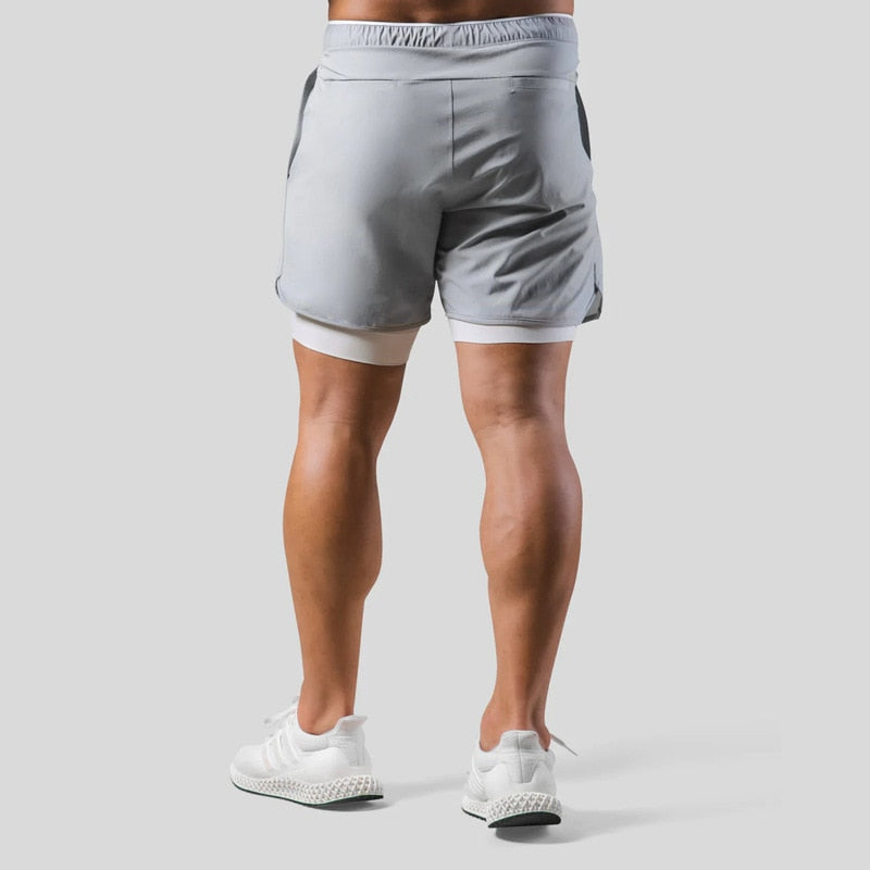 Vibonanza | 2-in-1 Sportshorts Heren met Compressievoering