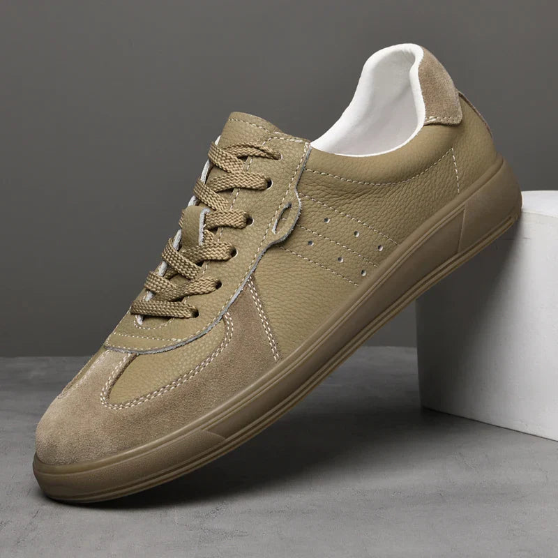 Vibonanza | Leren Sneakers Heren Met Suède Details