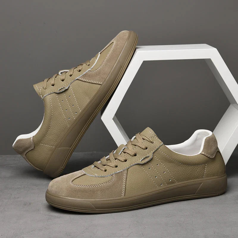 Vibonanza | Leren Sneakers Heren Met Suède Details