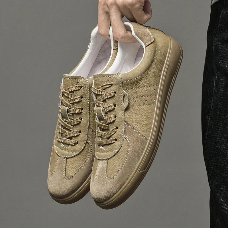 Vibonanza | Leren Sneakers Heren Met Suède Details