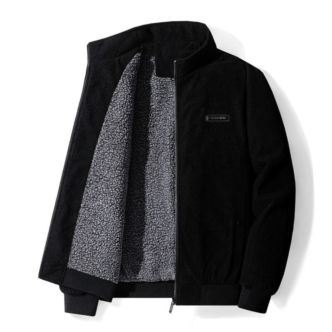 Vibonanza | Retro Corduroy Winterjas met Sherpa Voering