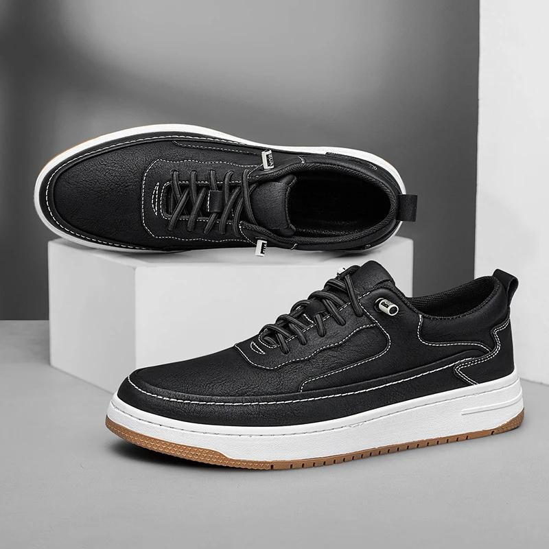 Vibonanza | Leren Sneakers met Rubberen Zool