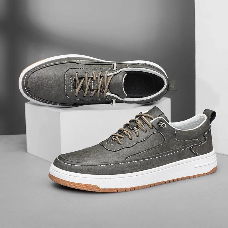 Vibonanza | Leren Sneakers met Rubberen Zool
