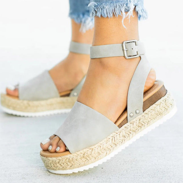 Vibonanza | Espadrille Sandalen Verstelbare Bandjes