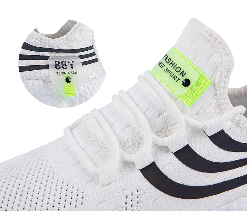 Vibonanza | Sportieve Sneakers met Flexibele Zool in Zwart of Wit