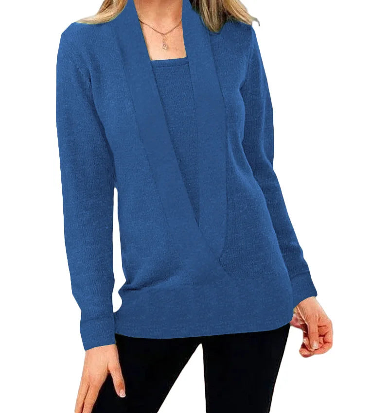 Vibonanza | Dames Cardigan met Sjaalkraag