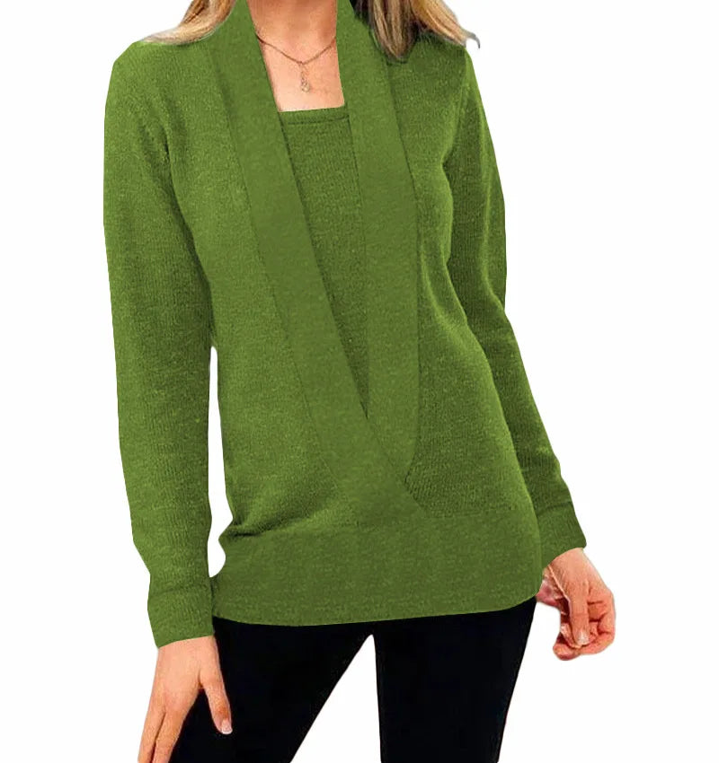 Vibonanza | Dames Cardigan met Sjaalkraag
