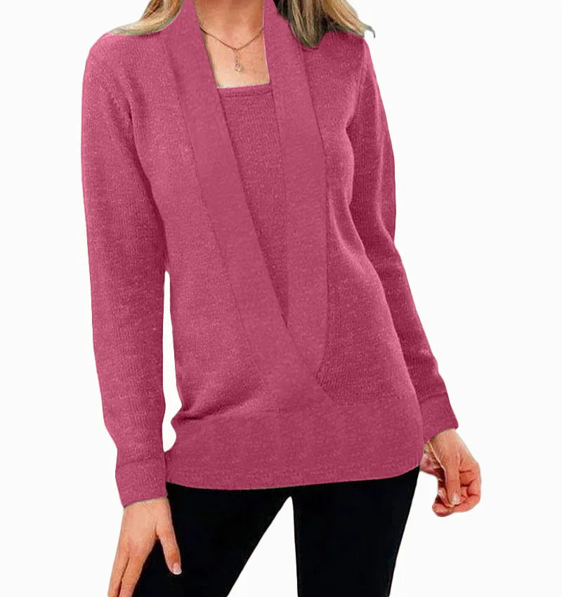 Vibonanza | Dames Cardigan met Sjaalkraag