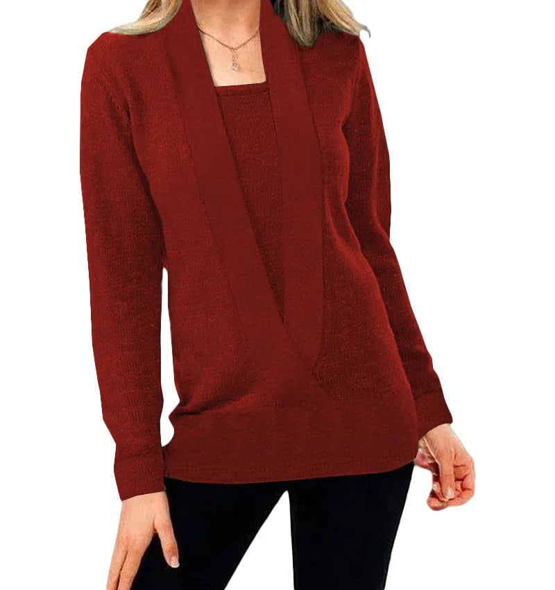Vibonanza | Dames Cardigan met Sjaalkraag