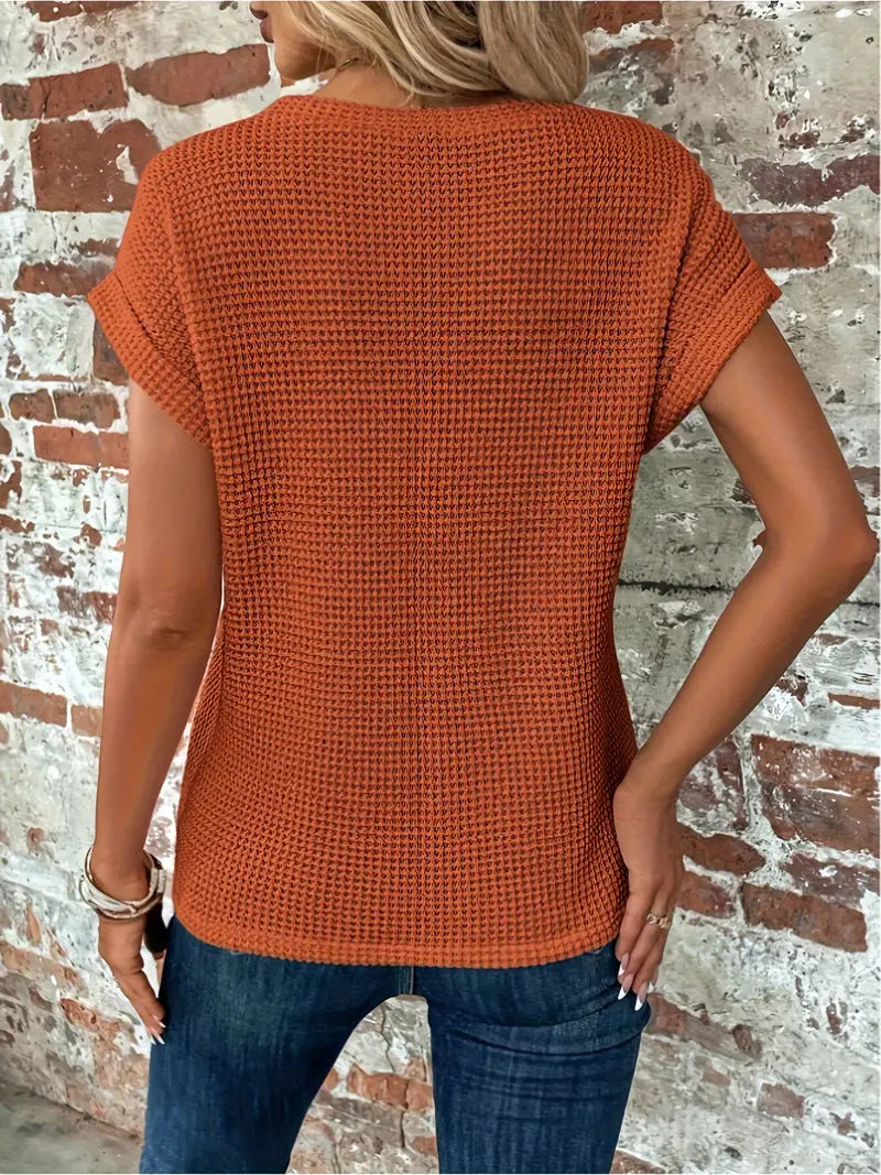 Vibonanza | Dames T-shirt Korte Mouw Ademend Katoen