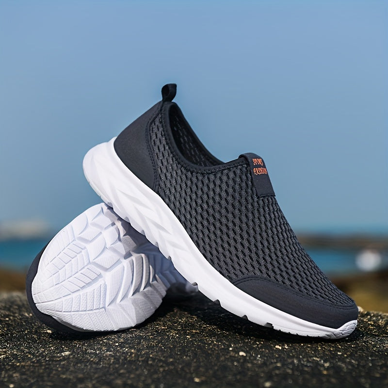 Vibonanza | Ademend Mesh Sneaker met Orthopedische Zool Zwart