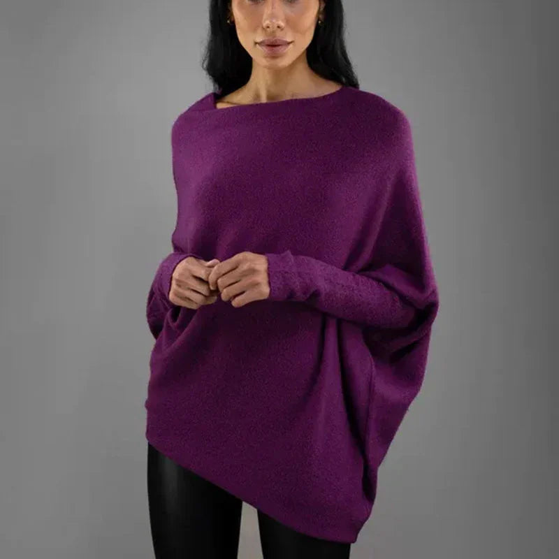 Vibonanza | Elegante Oversized Beige Trui