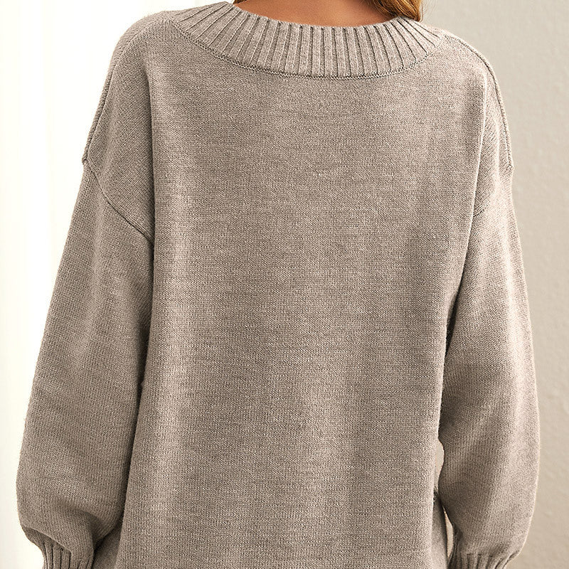 Vibonanza | Oversized Vrouwentrui met V-Hals