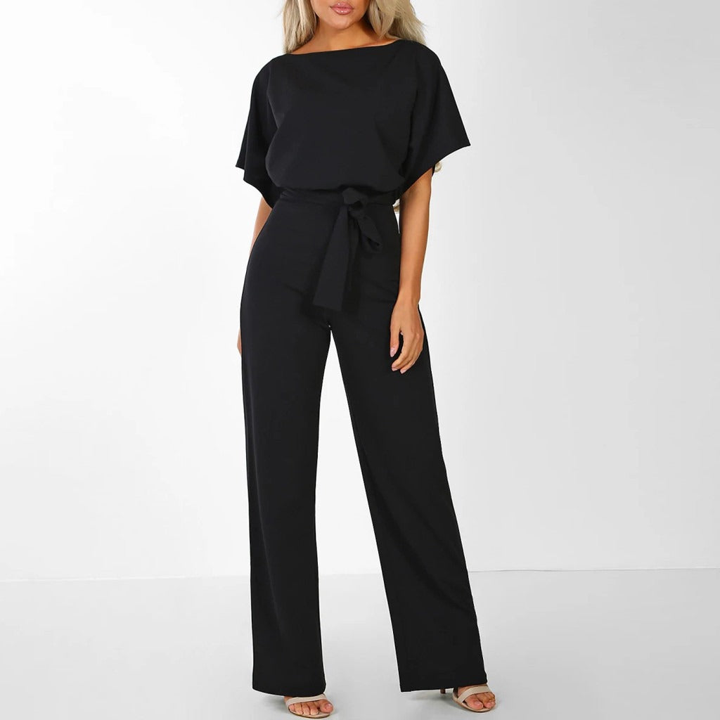 Vibonanza | Elegante Jumpsuit Korte Mouw