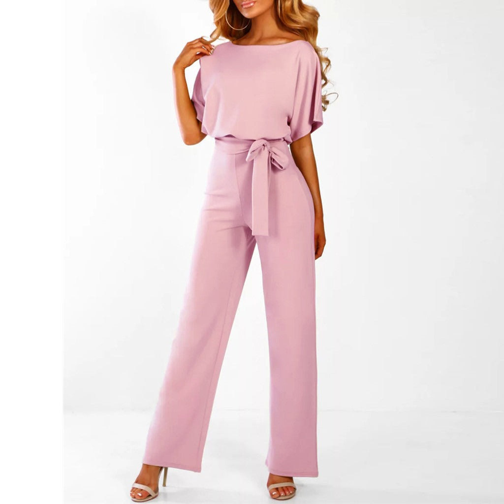 Vibonanza | Elegante Jumpsuit Korte Mouw