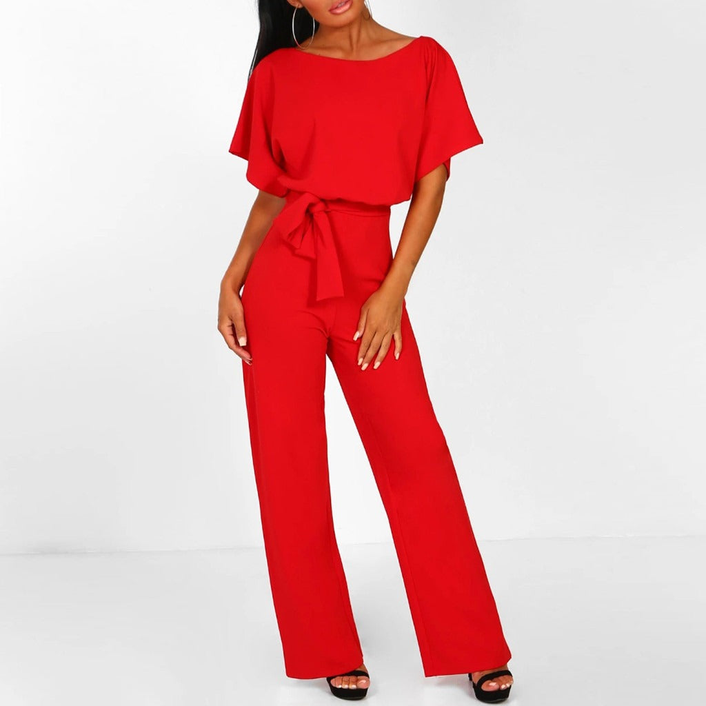 Vibonanza | Elegante Jumpsuit Korte Mouw