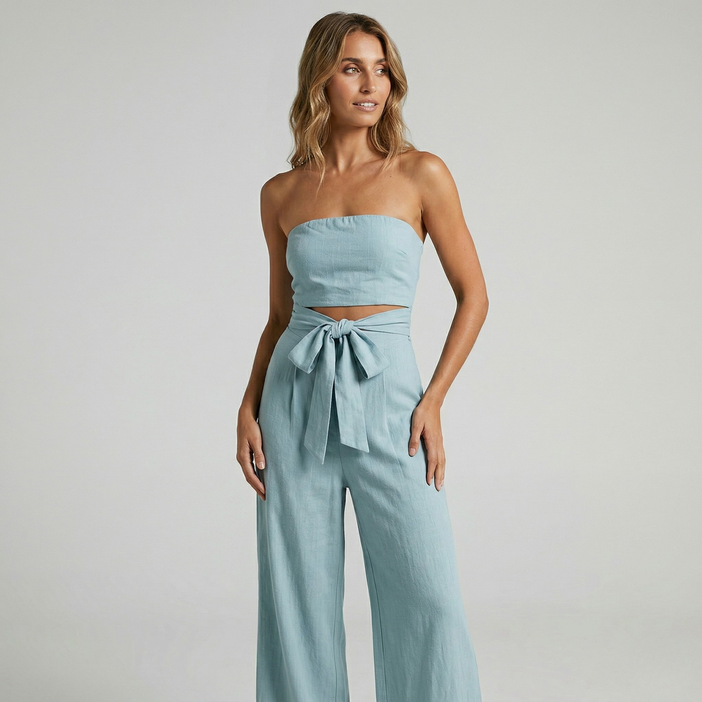 Vibonanza | Mouwloze Zomerse Jumpsuit