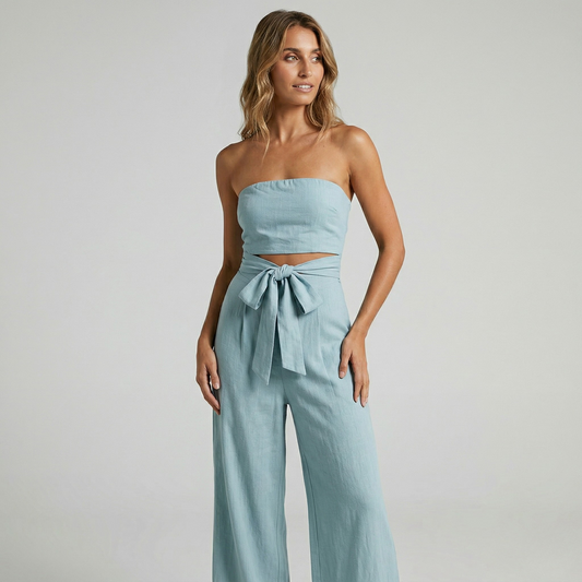Vibonanza | Mouwloze Zomerse Jumpsuit