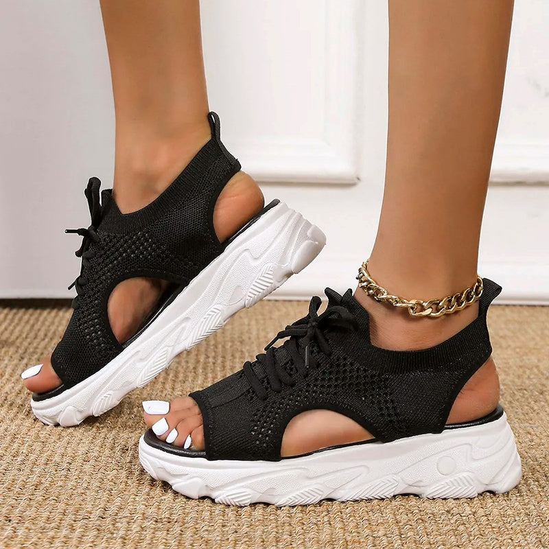 Vibonanza | Dames Plateausandalen met EVA Zool