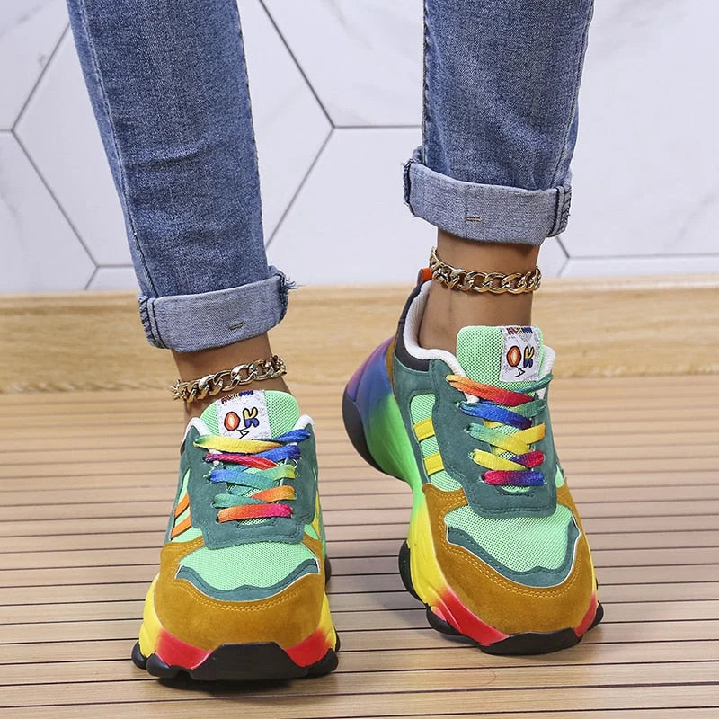 Vibonanza | Orthopedische Wandelsneakers met Schokabsorberende Zool