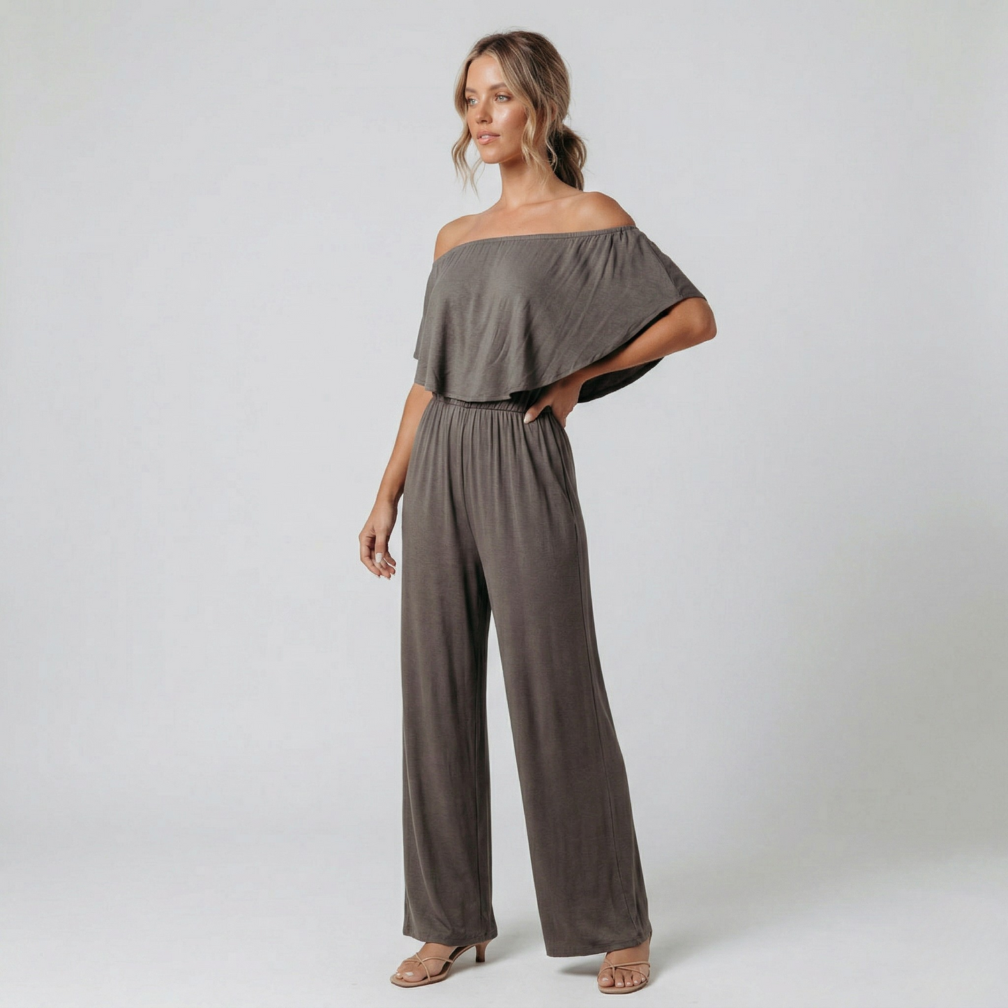 Vibonanza | Schouderloze Vrouwelijke Jumpsuit
