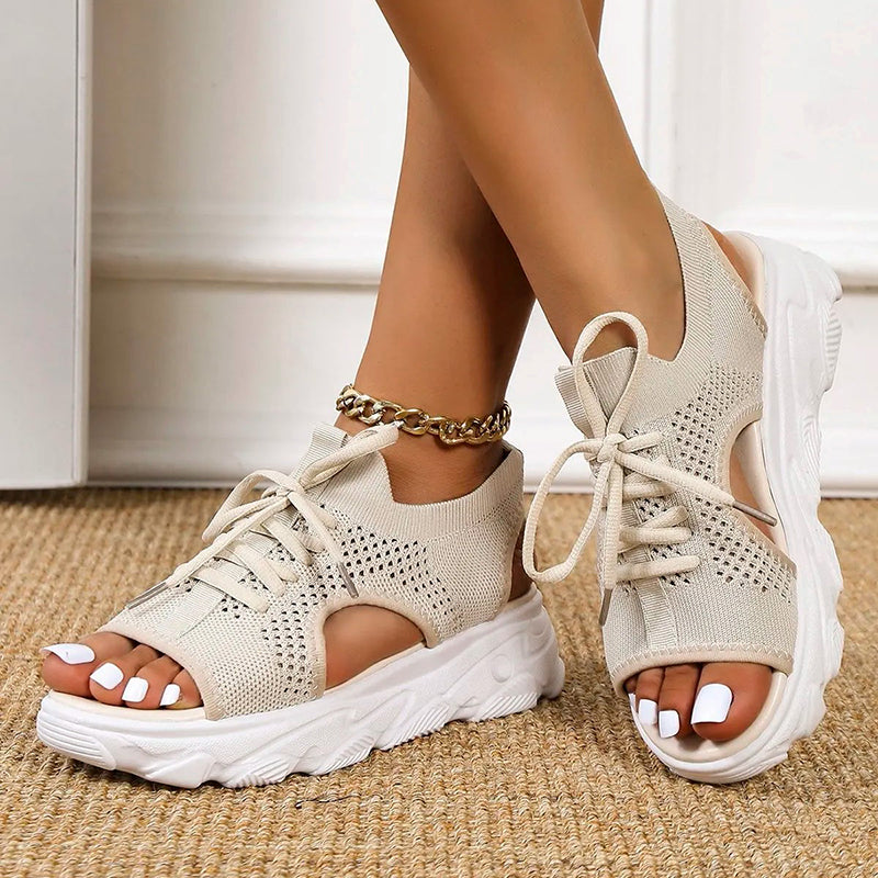 Vibonanza | Dames Plateausandalen met EVA Zool