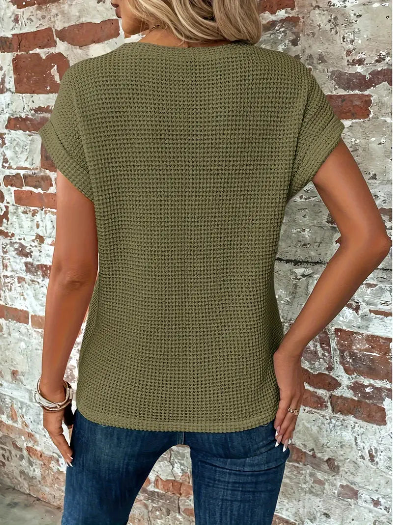 Vibonanza | Dames T-shirt Korte Mouw Ademend Katoen