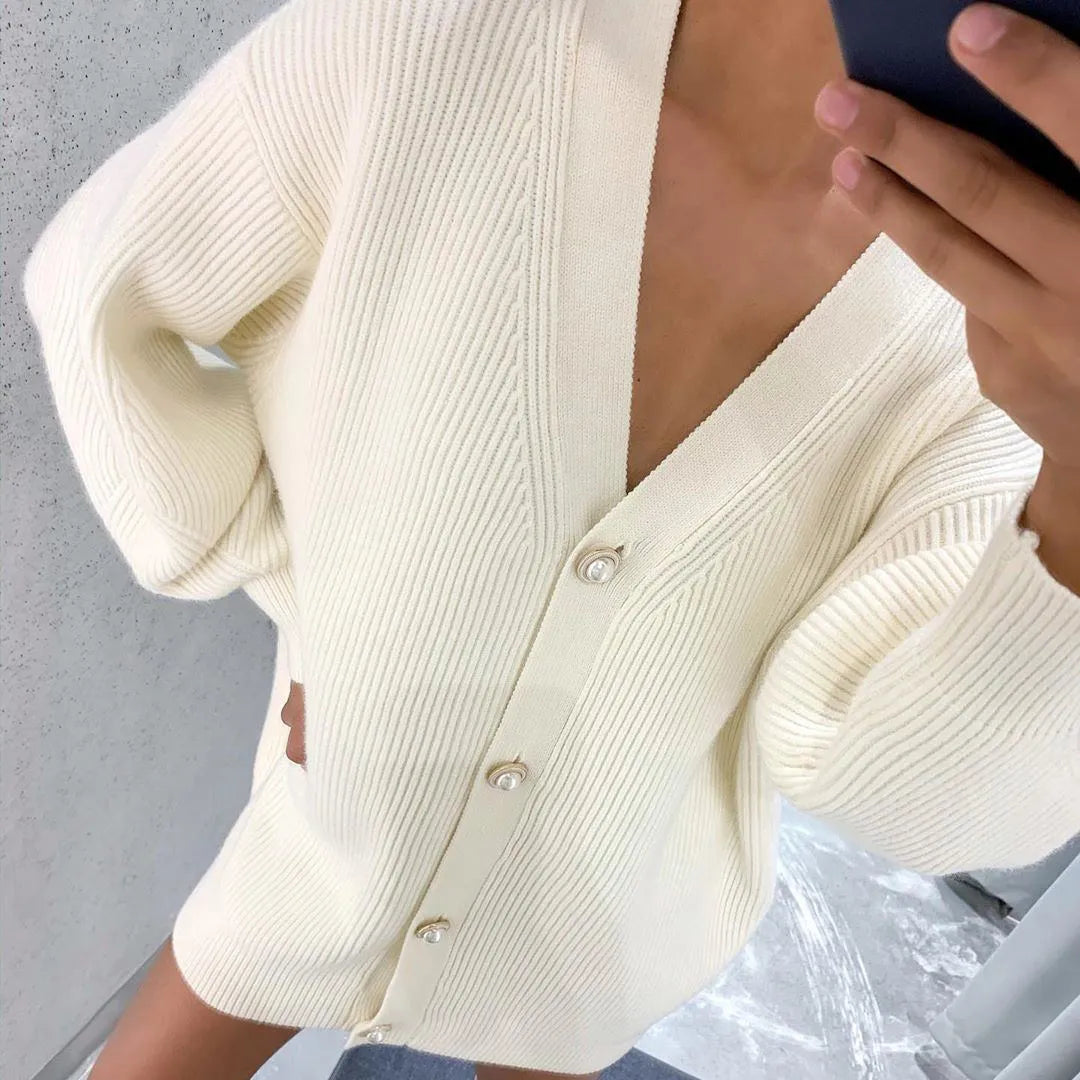 Vibonanza | Elegante Katoenen Cardigan Dames