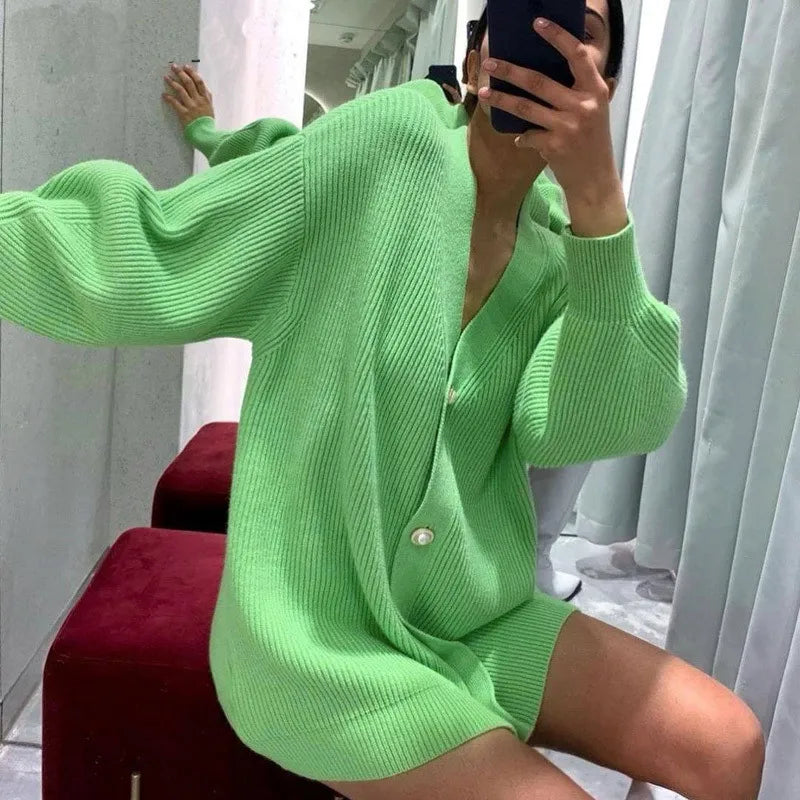 Vibonanza | Elegante Katoenen Cardigan Dames