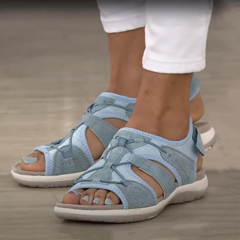 Vibonanza | Comfortabele Dames Sandalen met Klittenband