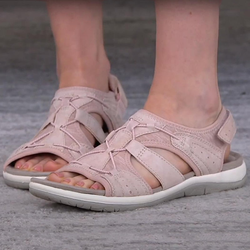 Vibonanza | Comfortabele Dames Sandalen met Klittenband