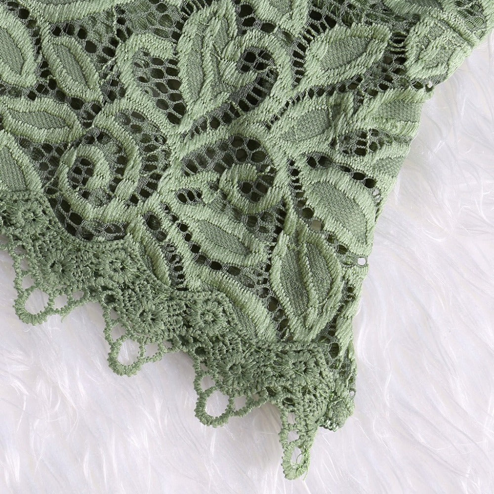 Vibonanza | Zomerse Mesh Top met V-hals en Verstelbare Bandjes