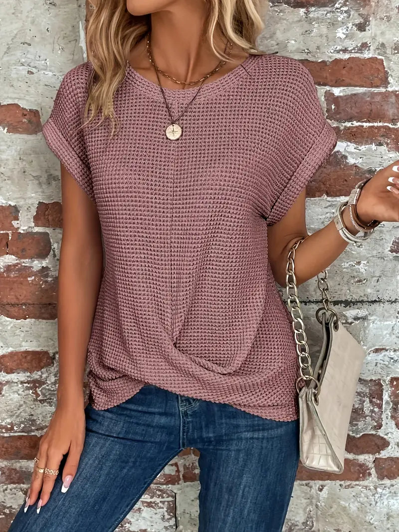 Vibonanza | Dames T-shirt Korte Mouw Ademend Katoen
